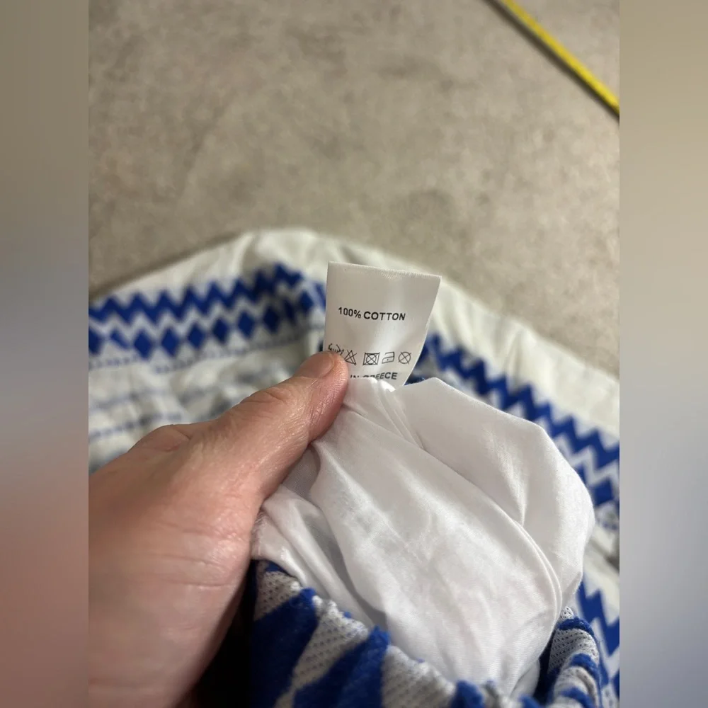 Anthropologie Kasia Size XS Womens Cream & Blue Eros Tiered Maxi Skirt - Picture 5 of 13